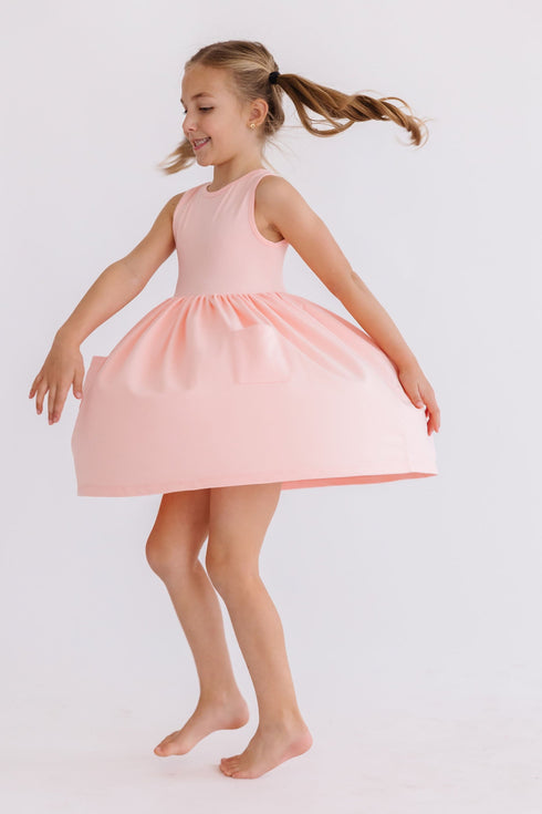peach-tank-pocket-twirl-dress Mila &  Rose - Sophia's Style--3T--4